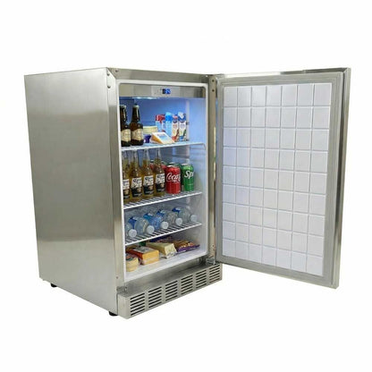 Sunstone 21" 4.1 Cu. Ft. Stainless Steel Outdoor Rated Premium Compact Refrigerator