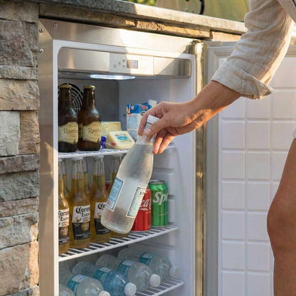 Sunstone 21" 4.1 Cu. Ft. Stainless Steel Outdoor Rated Premium Compact Refrigerator