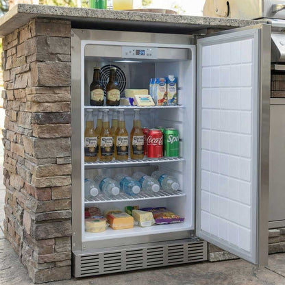 Sunstone 21" 4.1 Cu. Ft. Stainless Steel Outdoor Rated Premium Compact Refrigerator