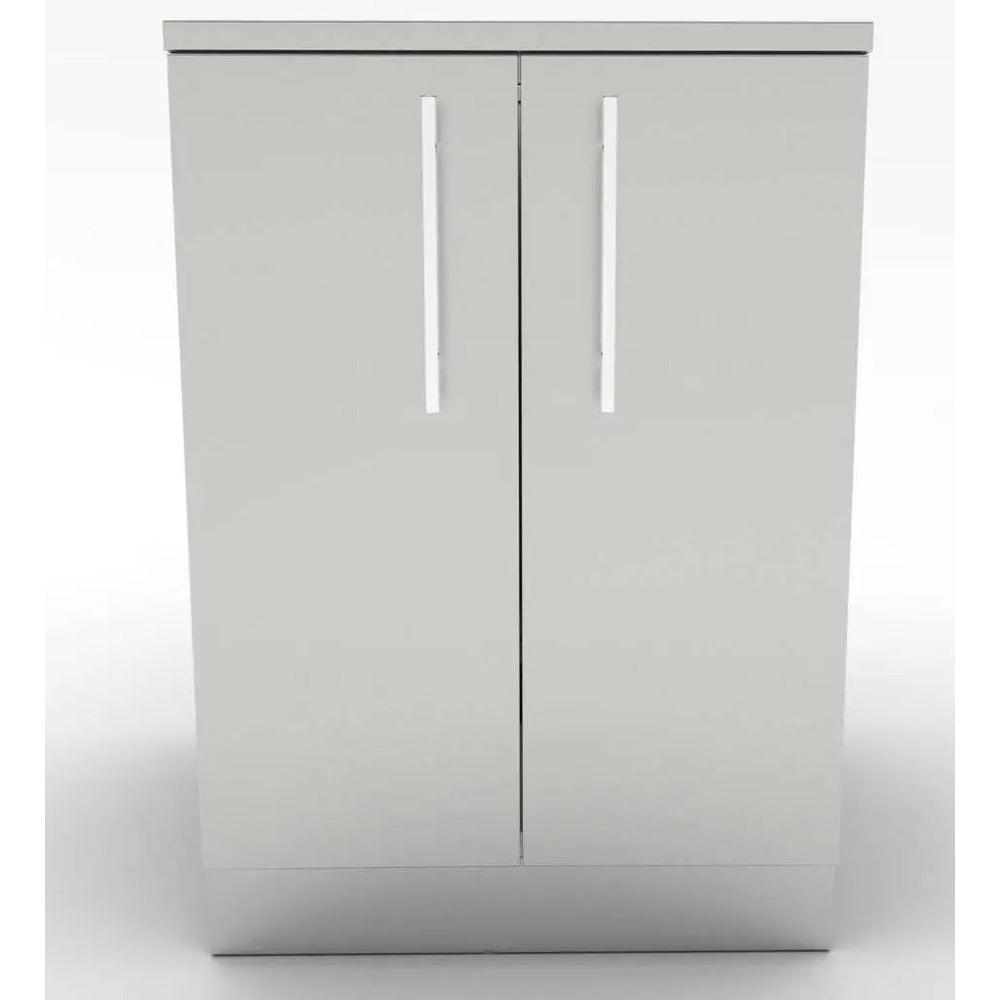Sunstone 24" Stainless Steel Full Height Double Door Base Cabinet w/Two Shelves & Door Pockets