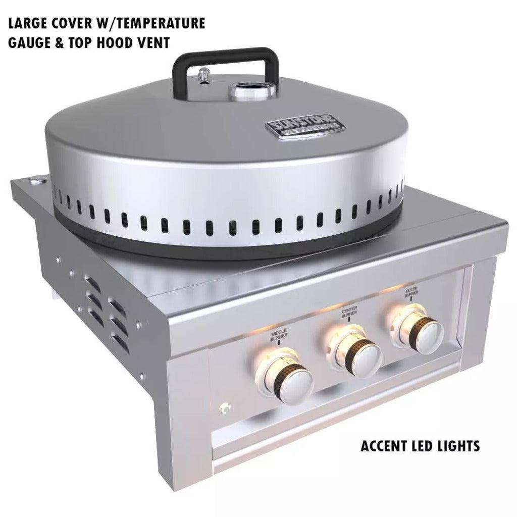 Sunstone 24" Stainless Steel Power Cirque Natural Gas Burner - Complete Package