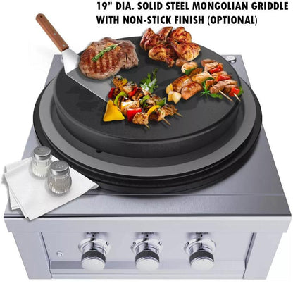 Sunstone 24" Stainless Steel Power Cirque Propane Burner - Complete Package