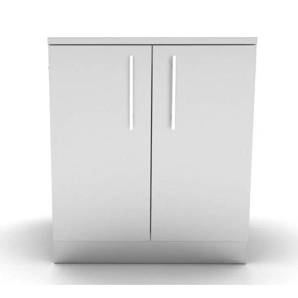 Sunstone 30" Stainless Steel Full Height Double Door Base Cabinet w/Two Shelves & Door Pockets