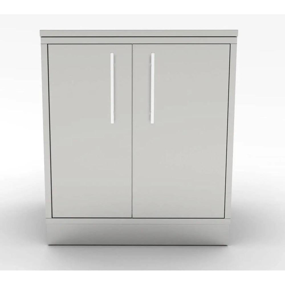 Sunstone 30" Stainless Steel Weather Sealed Dry Storage Pantry with Multi-Drawers and Shelves