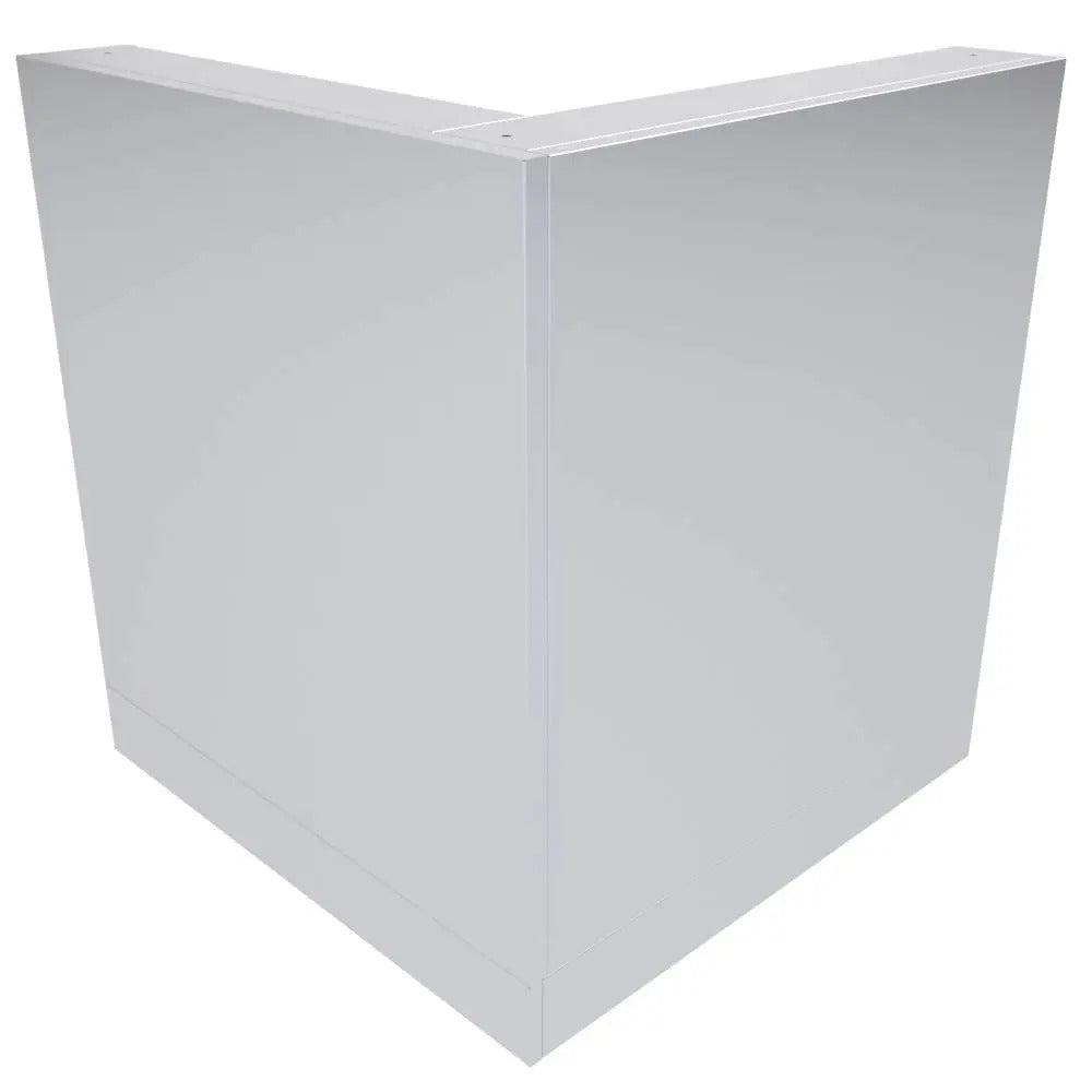 Sunstone 31" x 31" 90 Degree Stainless Steel Back Panel Corner Cabinet Package