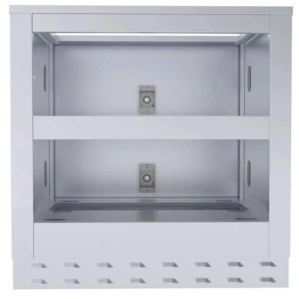 Sunstone 34" Stainless Steel Double Warming Drawer Cabinet