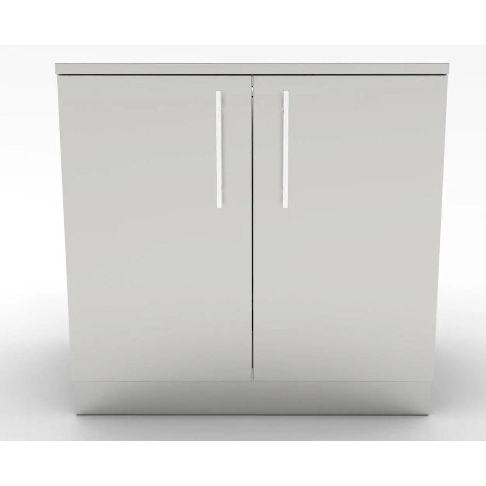 Sunstone 36" Stainless Steel Full Height Double Door Base Cabinet w/Two Shelves & Door Pockets