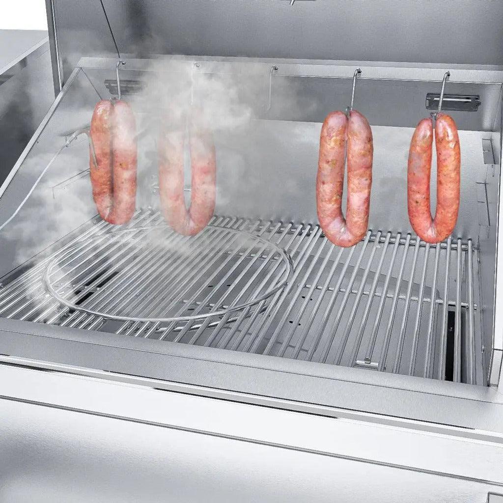 Sunstone 40" Stainless Steel Built-In Electric Pellet Grill with Cold Smoker