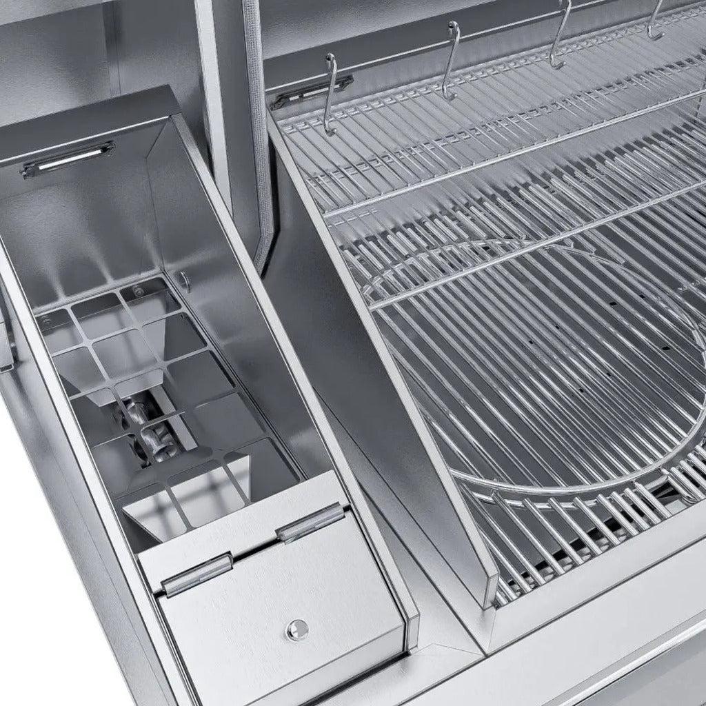 Sunstone 40" Stainless Steel Built-In Electric Pellet Grill with Cold Smoker