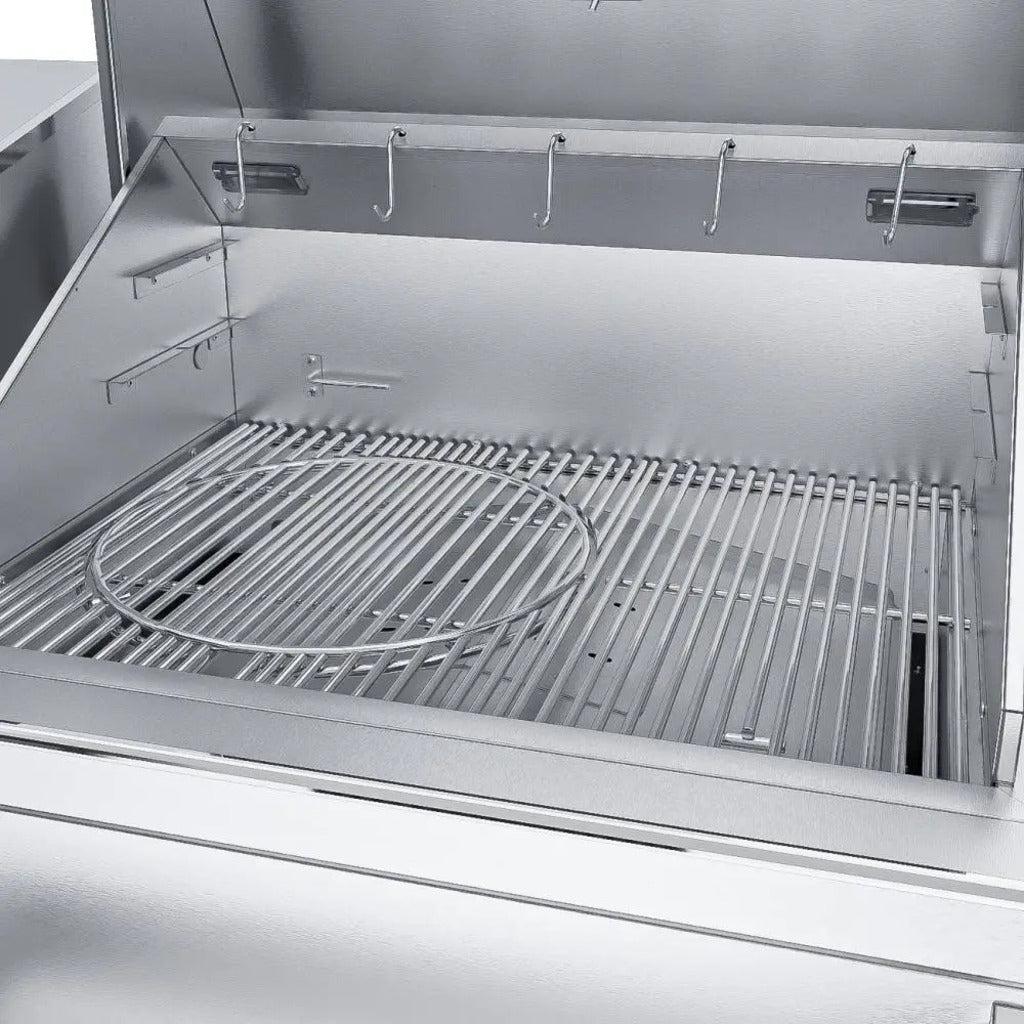 Sunstone 40" Stainless Steel Built-In Electric Pellet Grill with Cold Smoker