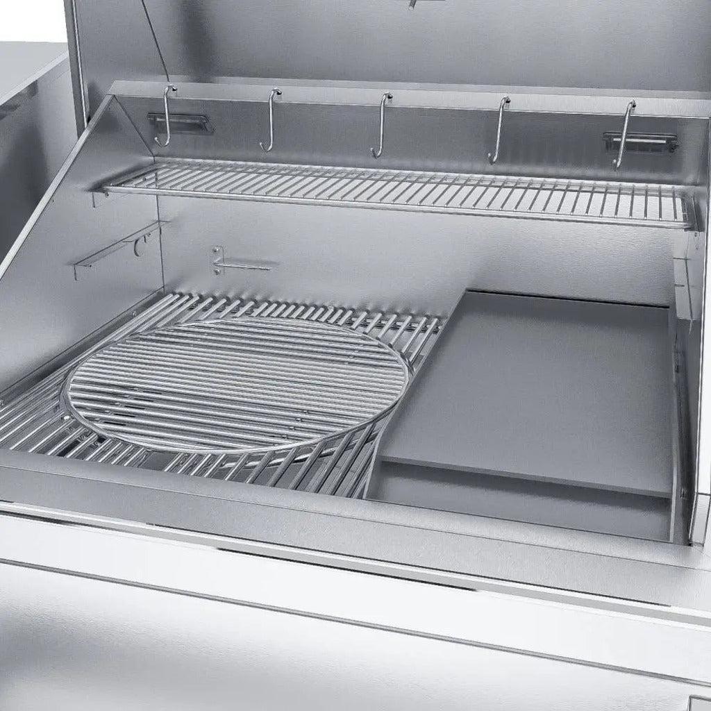 Sunstone 40" Stainless Steel Built-In Electric Pellet Grill with Cold Smoker