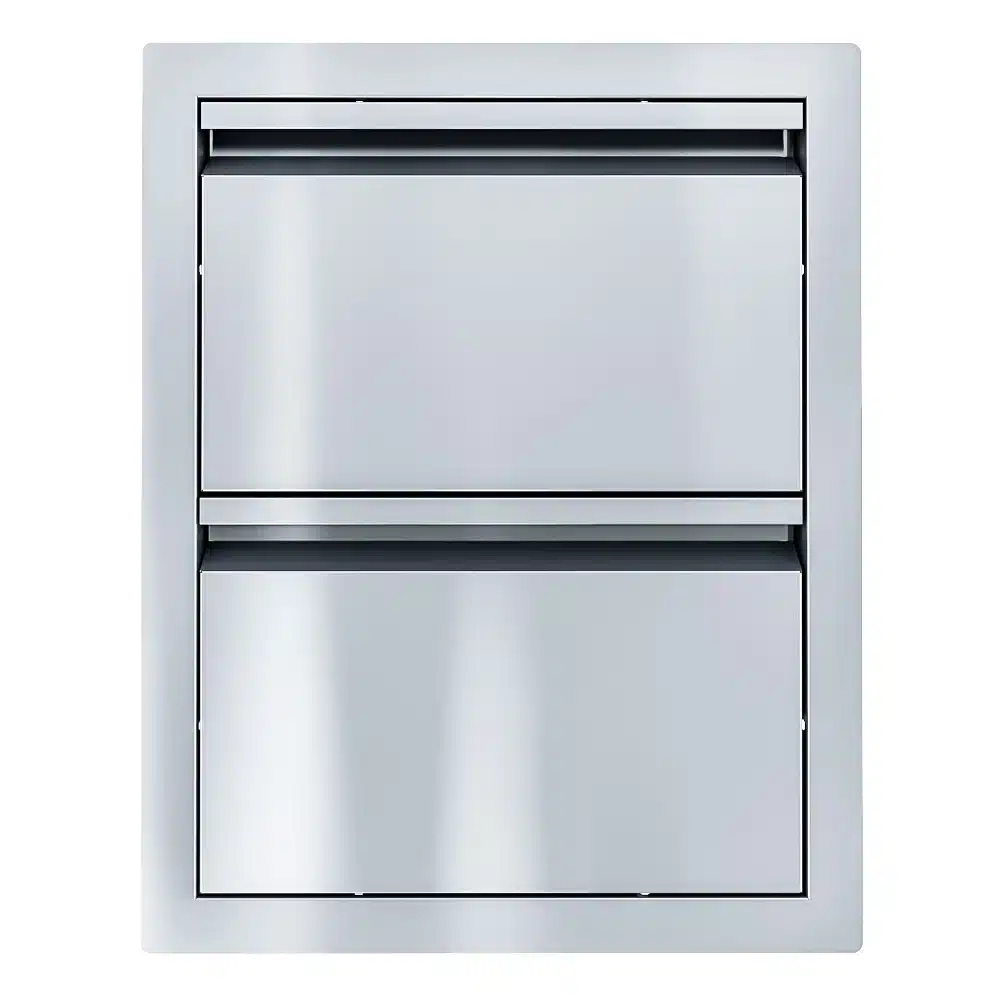 Sunstone Aruba Series 16" Stainless Steel Paper Towel Holder and Drawer Combo