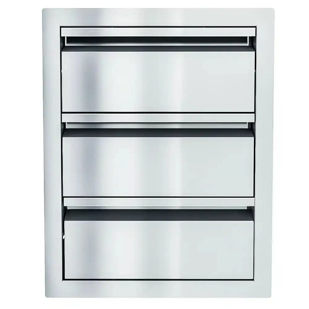 Sunstone Aruba Series 16" Stainless Steel Triple Drawer