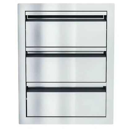 Sunstone Aruba Series 16" Stainless Steel Triple Drawer