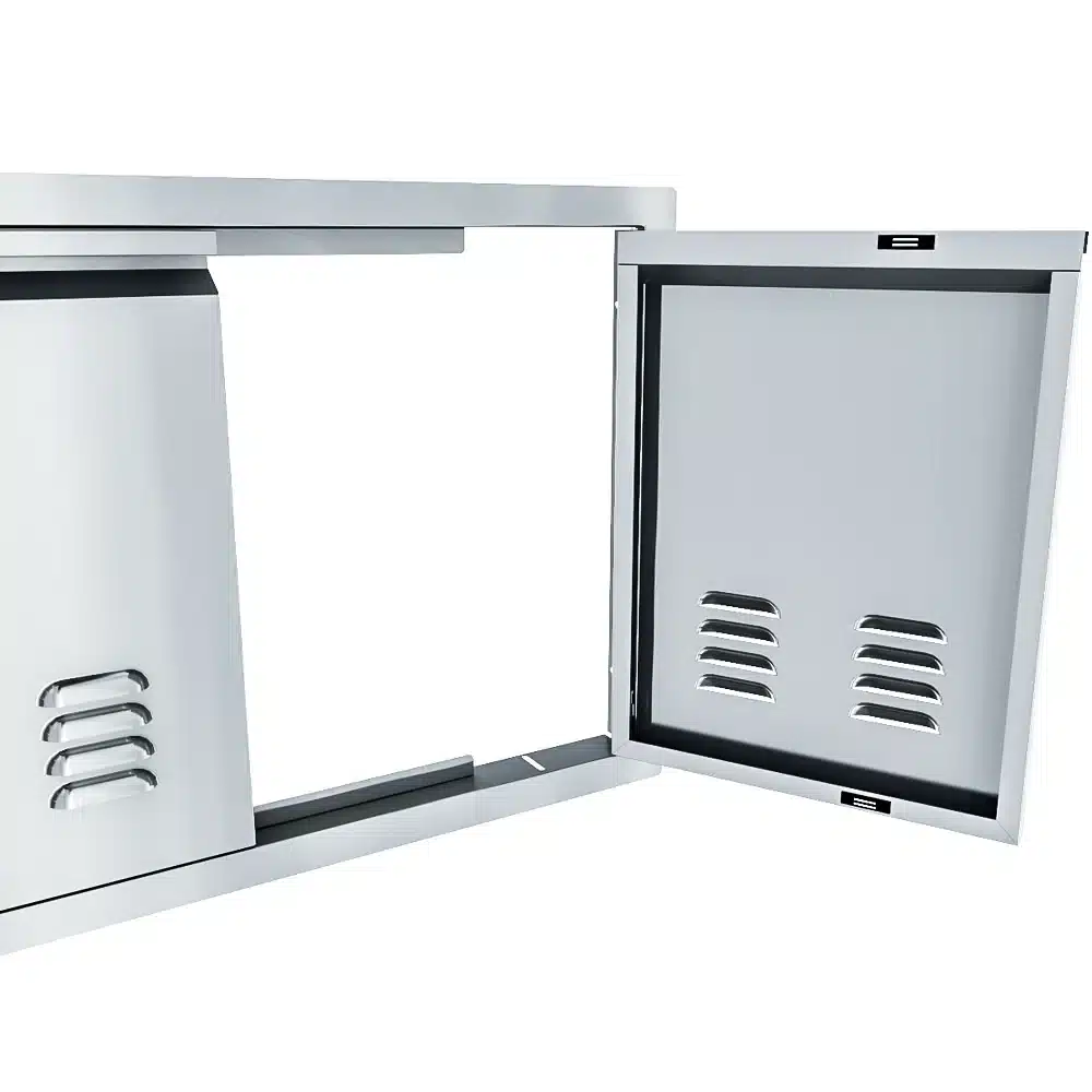 Sunstone Aruba Series 30" Stainless Steel Vented Double Door