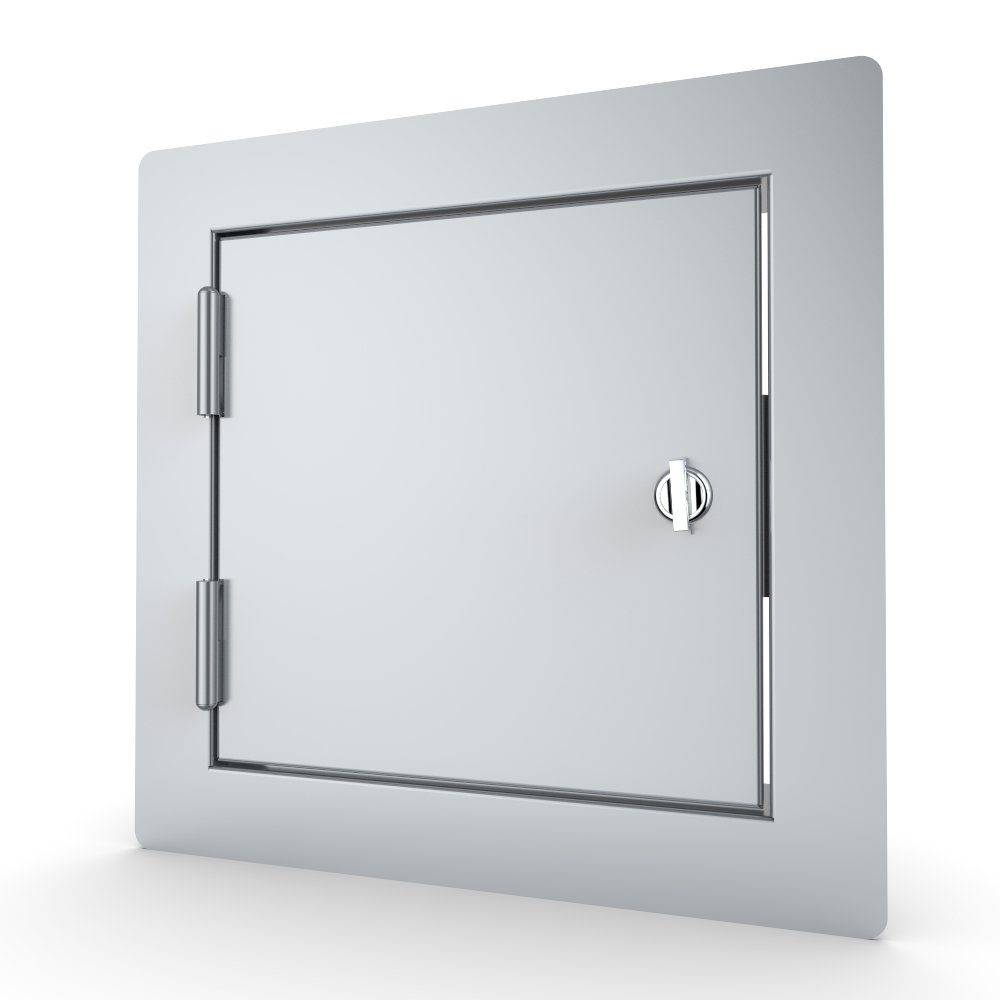 Sunstone Classic Series 12" x 12" Stainless Steel Reversible Single Utility Access Door