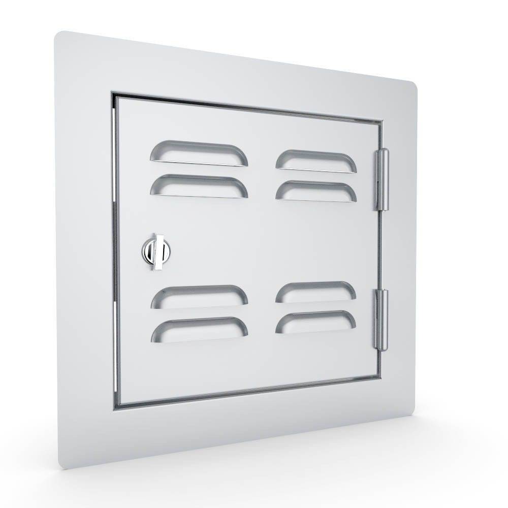 Sunstone Classic Series 12" x 12" Stainless Steel Right Swing Vented Door