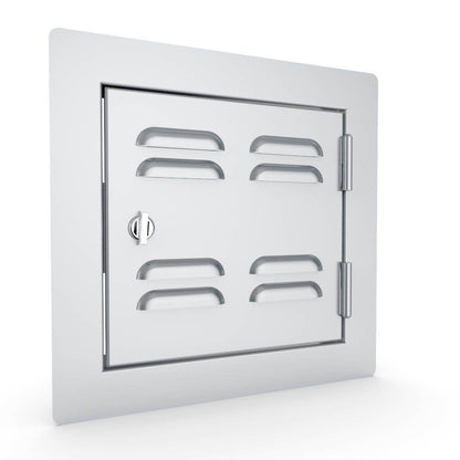 Sunstone Classic Series 12" x 12" Stainless Steel Right Swing Vented Door
