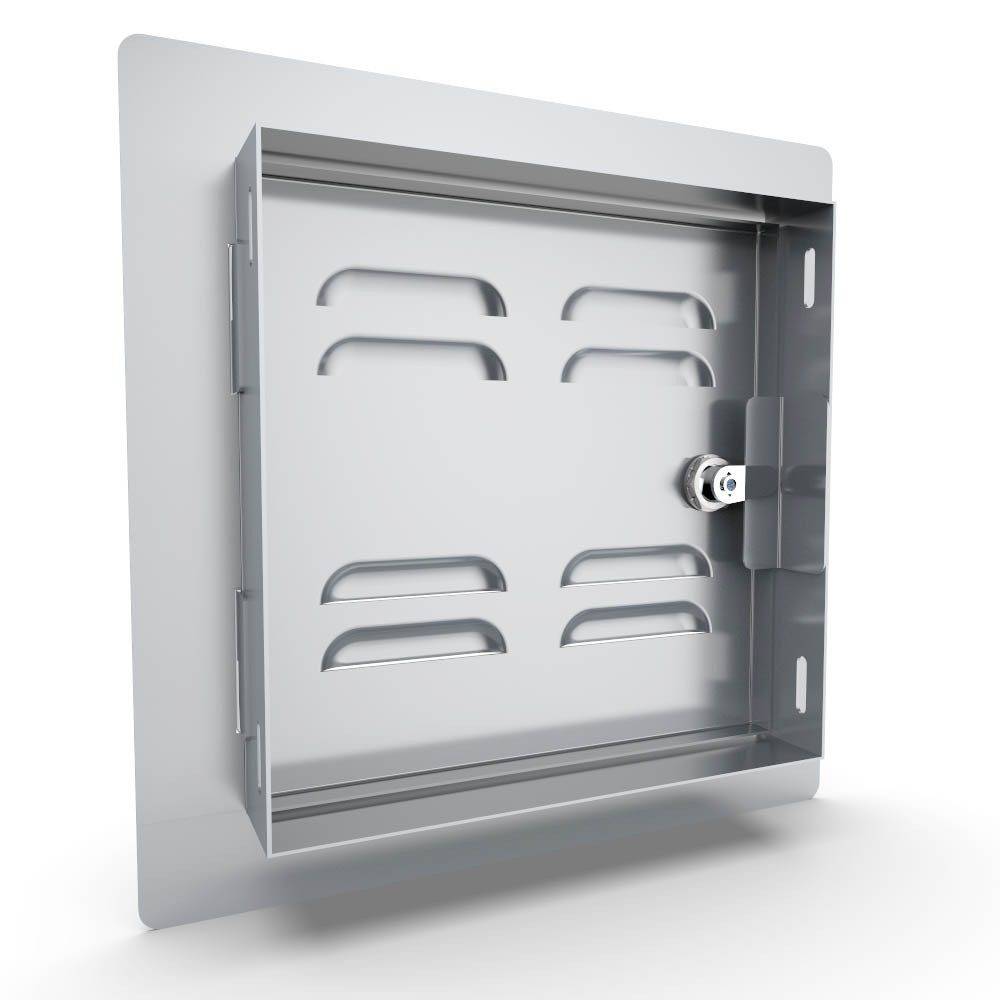 Sunstone Classic Series 12" x 12" Stainless Steel Right Swing Vented Door