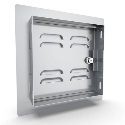 Sunstone Classic Series 12" x 12" Stainless Steel Right Swing Vented Door