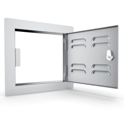 Sunstone Classic Series 12" x 12" Stainless Steel Right Swing Vented Door