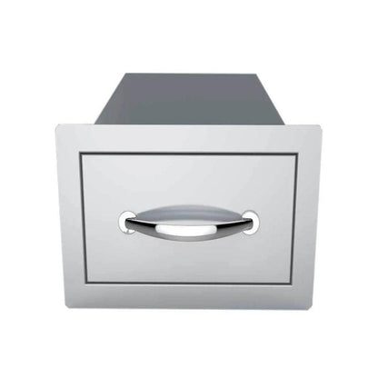 Sunstone Classic Series 14" Stainless Steel Single Access Drawer Flush Mount