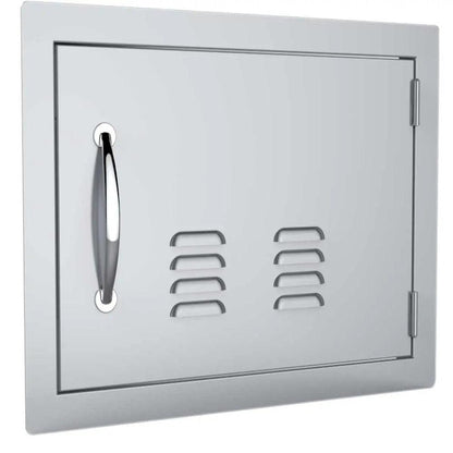 Sunstone Classic Series 14" x 20" Stainless Steel Right Swing Horizontal Vented Door