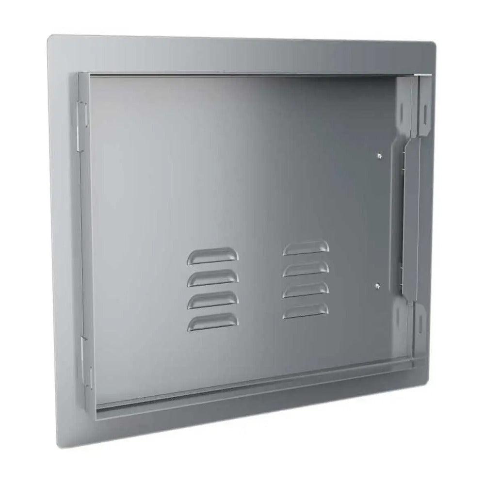 Sunstone Classic Series 14" x 20" Stainless Steel Right Swing Horizontal Vented Door