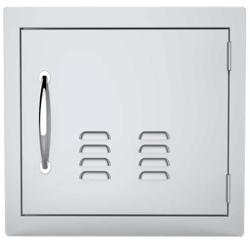 Sunstone Classic Series 14" x 20" Stainless Steel Right Swing Horizontal Vented Door