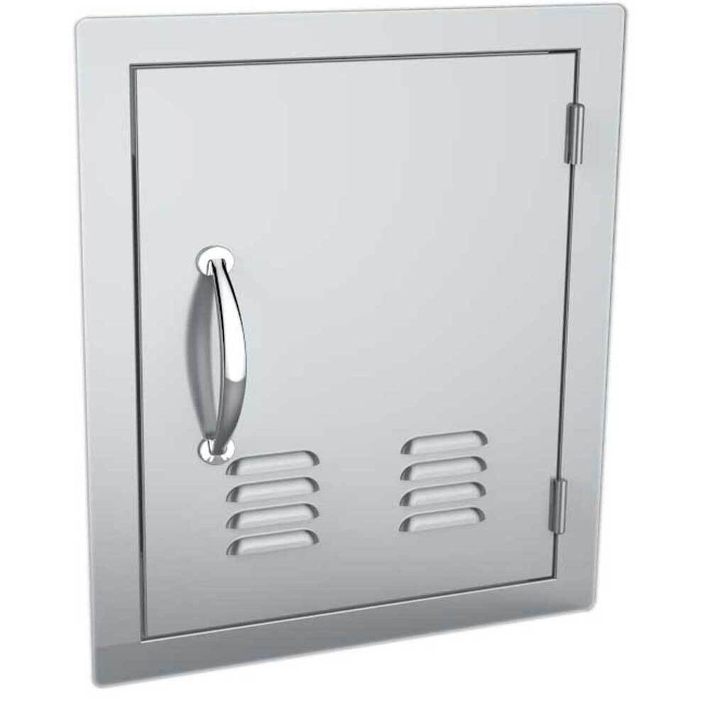 Sunstone Classic Series 14" x 20" Stainless Steel Right Swing Vertical Vented Door