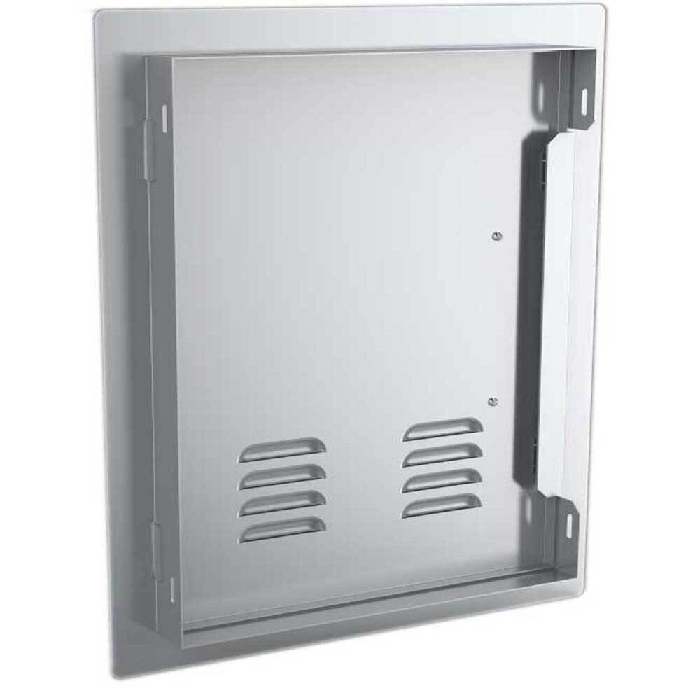 Sunstone Classic Series 14" x 20" Stainless Steel Right Swing Vertical Vented Door