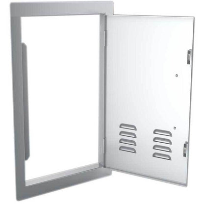 Sunstone Classic Series 14" x 20" Stainless Steel Right Swing Vertical Vented Door