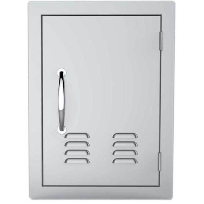 Sunstone Classic Series 14" x 20" Stainless Steel Right Swing Vertical Vented Door