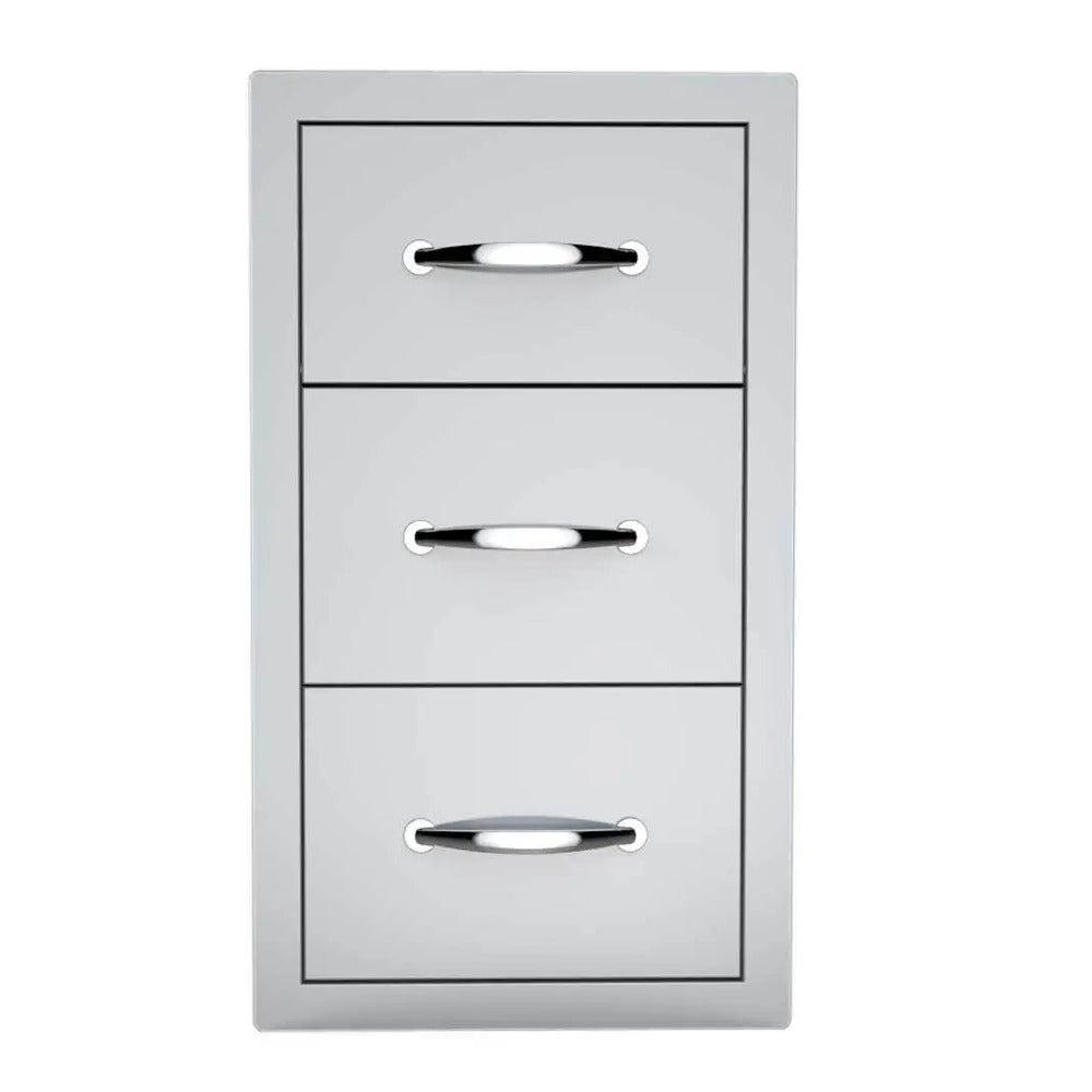 Sunstone Classic Series 17" Stainless Steel Double Drawer and Paper Towel Holder Combo