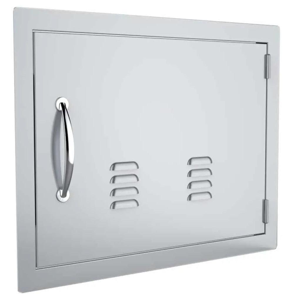 Sunstone Classic Series 17" x 24" Stainless Steel Right Swing Horizontal Vented Door