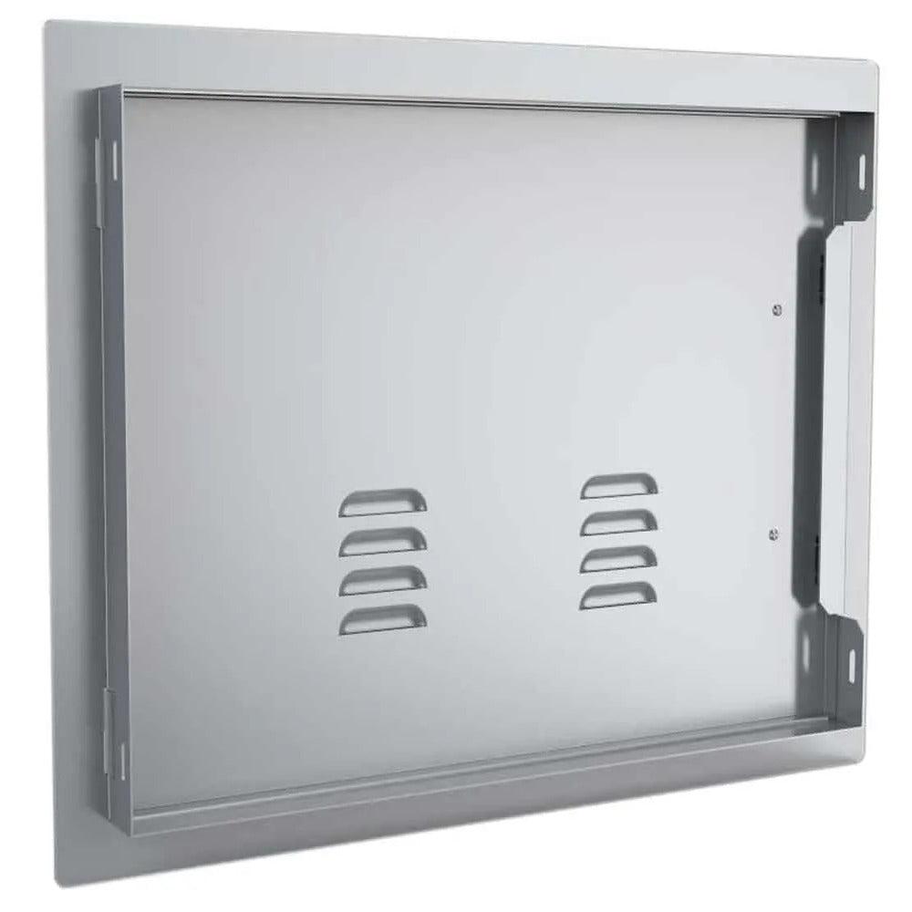 Sunstone Classic Series 17" x 24" Stainless Steel Right Swing Horizontal Vented Door