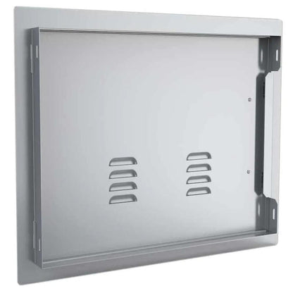 Sunstone Classic Series 17" x 24" Stainless Steel Right Swing Horizontal Vented Door