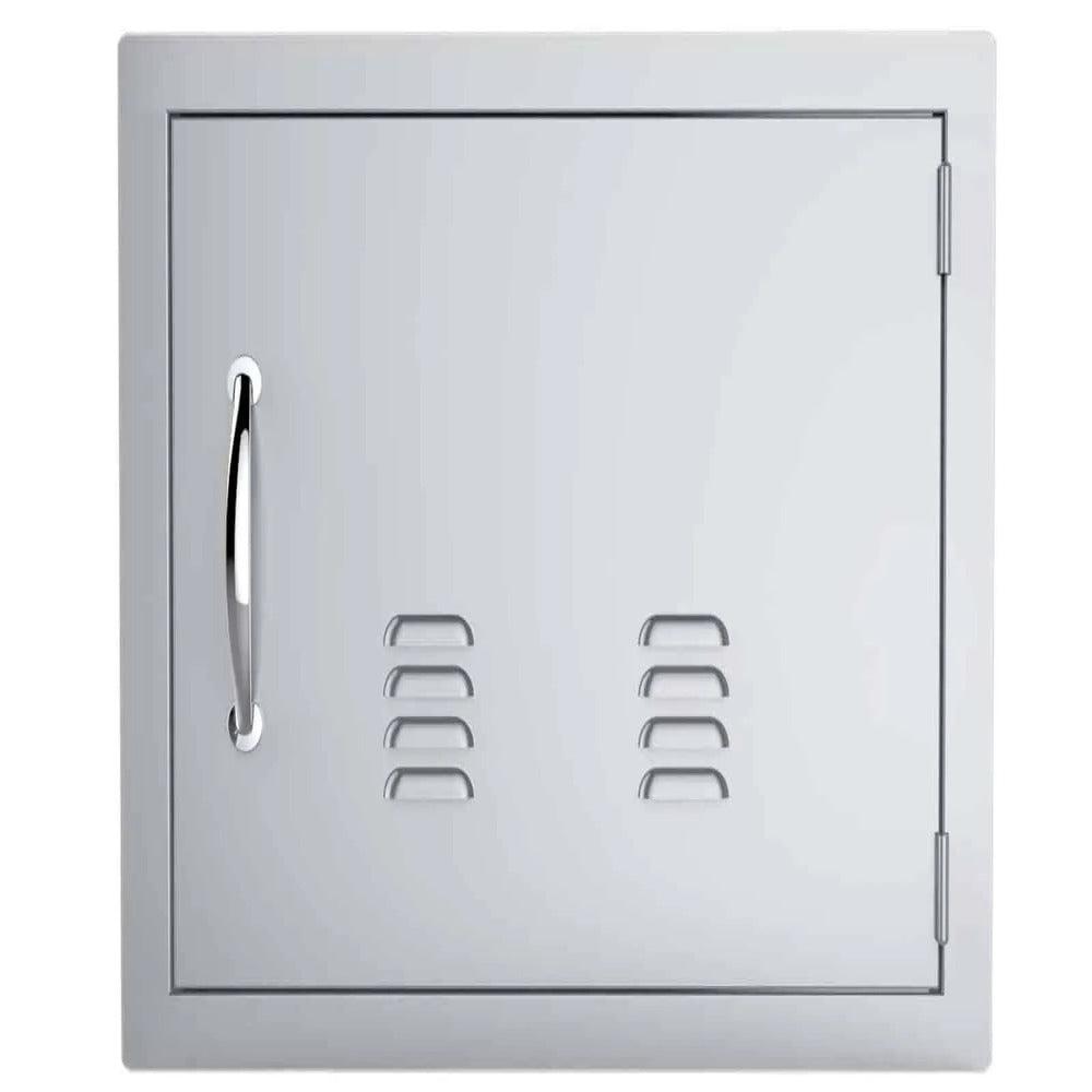 Sunstone Classic Series 17" x 24" Stainless Steel Right Swing Horizontal Vented Door