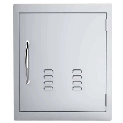 Sunstone Classic Series 17" x 24" Stainless Steel Right Swing Horizontal Vented Door