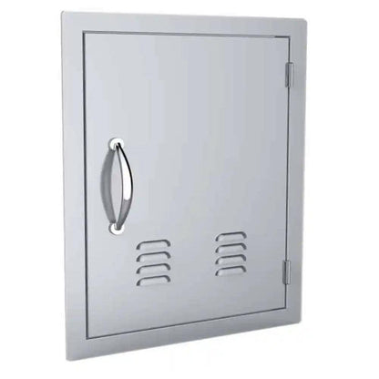 Sunstone Classic Series 17" x 24" Stainless Steel Right Swing Vertical Vented Door