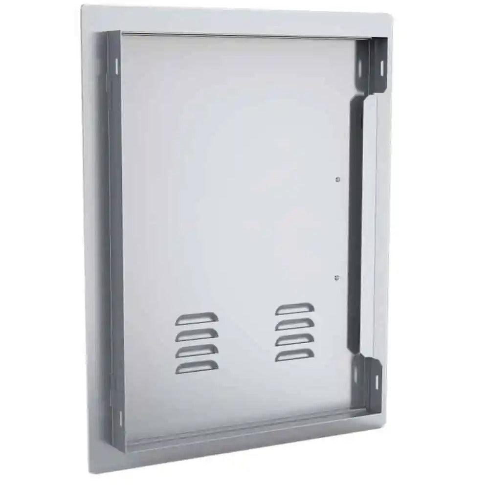 Sunstone Classic Series 17" x 24" Stainless Steel Right Swing Vertical Vented Door