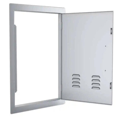 Sunstone Classic Series 17" x 24" Stainless Steel Right Swing Vertical Vented Door