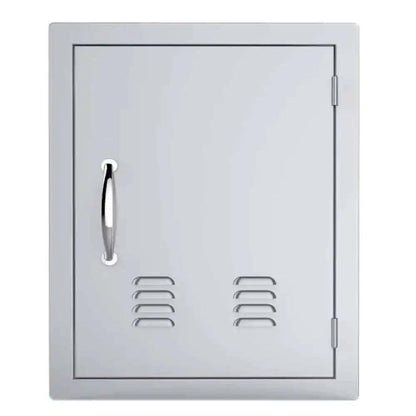 Sunstone Classic Series 17" x 24" Stainless Steel Right Swing Vertical Vented Door