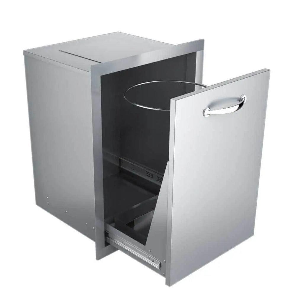 Sunstone Classic Series 20" Stainless Steel Pull-Out Trash Drawer