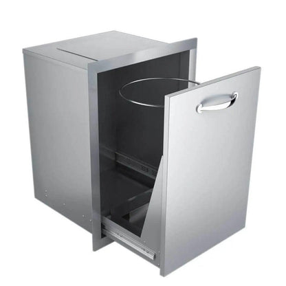 Sunstone Classic Series 20" Stainless Steel Pull-Out Trash Drawer
