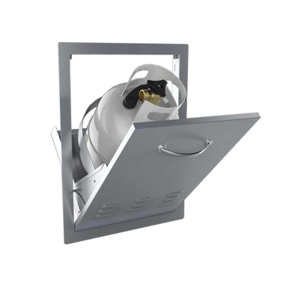 Sunstone Classic Series 20" Stainless Steel Tank Tray Swivel Action Door Combo