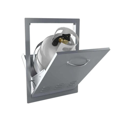 Sunstone Classic Series 20" Stainless Steel Tank Tray Swivel Action Door Combo