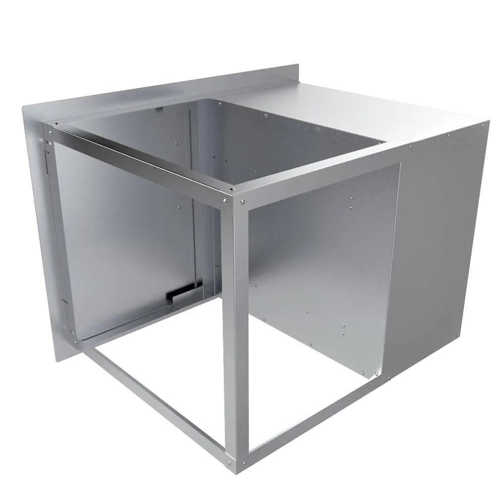 Sunstone Classic Series 30" Stainless Steel Flush Style Double Drawer and Door Combo