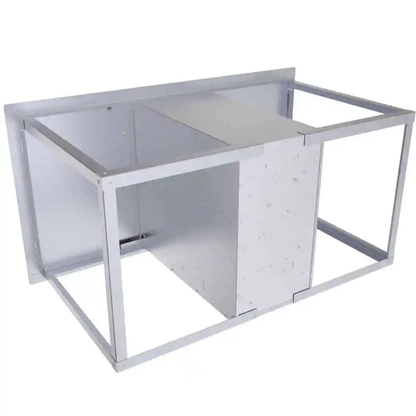 Sunstone Classic Series 42" Stainless Steel Flush Style Double Drawer and Door Combo