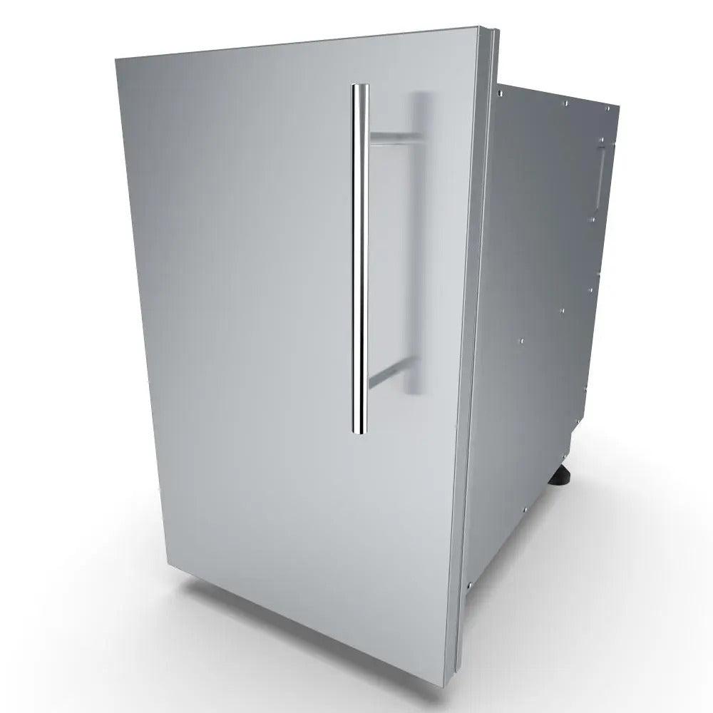 Sunstone Designer Series 15" Stainless Steel Left Swing Door Dry Storage Pantry
